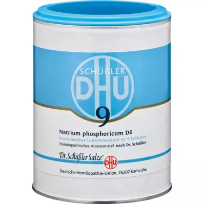 BIOCHEMIE DHU 9 Natrum phosphoricum D 6 tabletter, 1000 stykker