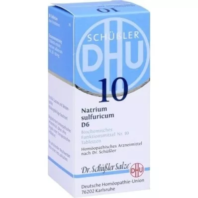 BIOCHEMIE DHU 10 Natrum sulfuricum D 6 tabletter, 80 stk BIOCHEMIE DHU 10 Natrum sulfuricum D 6 tabletter, 80 stk