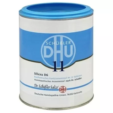BIOCHEMIE DHU 11 Silicea D 6 tabletter, 1000 stk BIOCHEMIE DHU 11 Silicea D 6 tabletter, 1000 stk