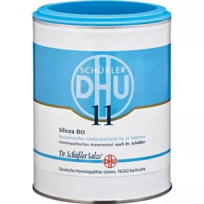BIOCHEMIE DHU 11 Silicea D 12 tabletter, 1000 stk BIOCHEMIE DHU 11 Silicea D 12 tabletter, 1000 stk