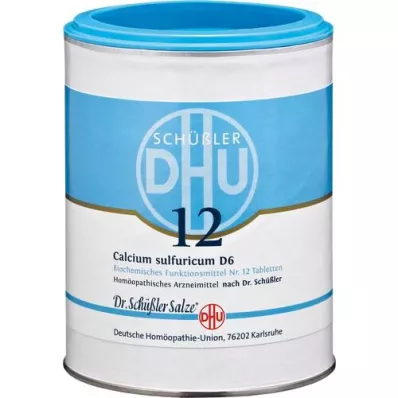BIOCHEMIE DHU 12 Calcium sulfuricum D 6 tabletter, 1000 stykker