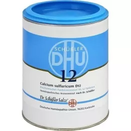 BIOCHEMIE DHU 12 Calcium sulfuricum D 12 tabletter, 1000 stykker