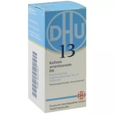 BIOCHEMIE DHU 13 Kaliumarsenicosum D 6 tabletter, 80 stk BIOCHEMIE DHU 13 Kaliumarsenicosum D 6 tabletter, 80 stk