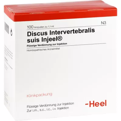 DISCUS INTERVERTEBRALIS suis Injeel ampuller, 100 stk