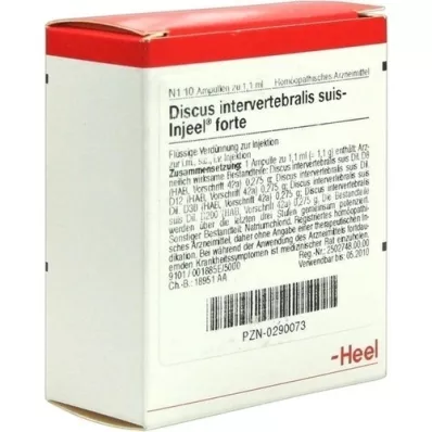 DISCUS INTERVERTEBRALIS suis Injeel forte ampuller, 10 stk DISCUS INTERVERTEBRALIS suis Injeel forte ampuller, 10 stk