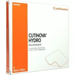 CUTINOVA Hydro 10x10 cm selvklebende sårbandasje, 5 stk