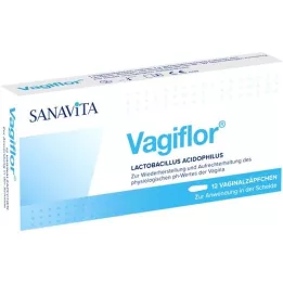 VAGIFLOR Vaginale stikkpiller, 12 stk