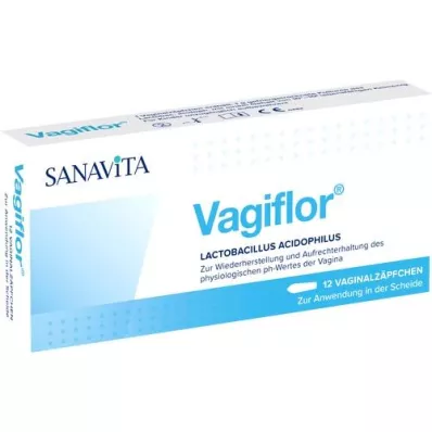 VAGIFLOR Vaginale stikkpiller, 12 stk