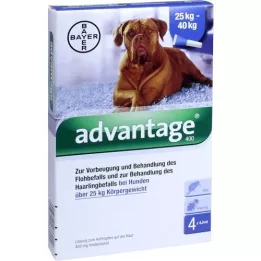 ADVANTAGE 400 oppløsningspipetter for hunder fra 25 kg, 1x4 stk