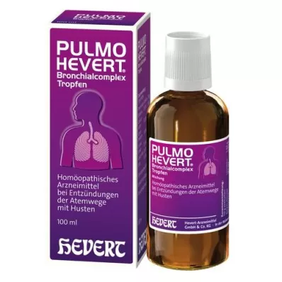 PULMO HEVERT Bronkialkompleksdråper, 100 ml PULMO HEVERT Bronkialkompleksdråper, 100 ml