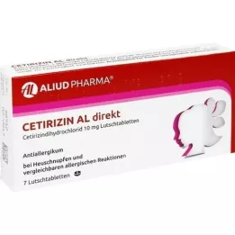 CETIRIZIN AL direkte pastiller, 7 stk