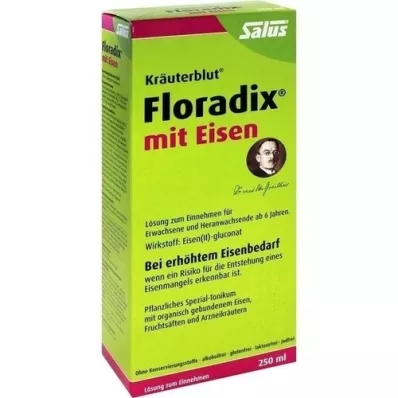 FLORADIX med mikstur av jern, 250 ml