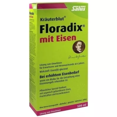FLORADIX med mikstur av jern, 500 ml FLORADIX med mikstur av jern, 500 ml