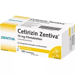 CETIRIZIN Zentiva 10 mg filmdrasjerte tabletter, 100 stk