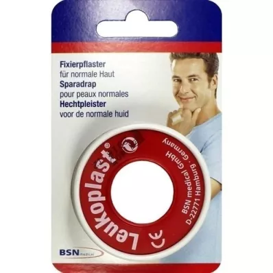 LEUKOPLAST 1,25 cmx5 m blisterkort, 1 stk LEUKOPLAST 1,25 cmx5 m blisterkort, 1 stk
