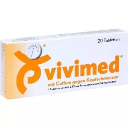 VIVIMED med koffein mot hodepinetabletter, 20 stk