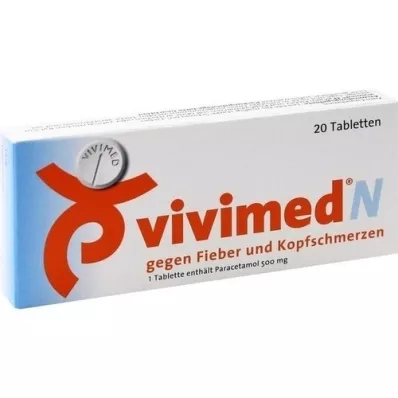 VIVIMED N mot feber og hodepinetabletter, 20 stk VIVIMED N mot feber og hodepinetabletter, 20 stk