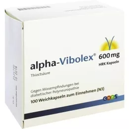 ALPHA VIBOLEX 600 mg HRK myke kapsler, 100 stk