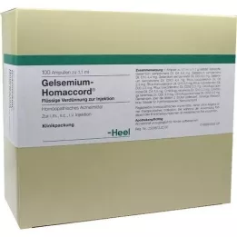 GELSEMIUM HOMACCORD Ampuller, 100 stk