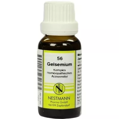 GELSEMIUM KOMPLEX No.56 Fortynning, 20 ml GELSEMIUM KOMPLEX No.56 Fortynning, 20 ml
