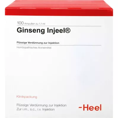 GINSENG INJEEL Ampuller, 100 stk GINSENG INJEEL Ampuller, 100 stk