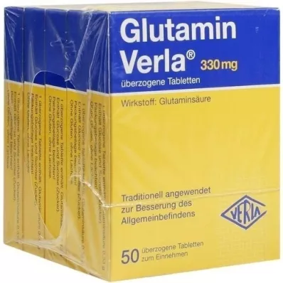 GLUTAMIN VERLA belagte tabletter, 250 stk