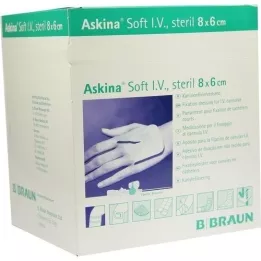 ASKINA Myk I.V. sårbandasje 6x8 cm, 50 stk