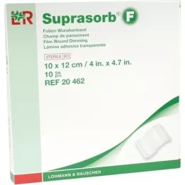 SUPRASORB F Folie sårbandasje 10x12 cm steril, 10 stk