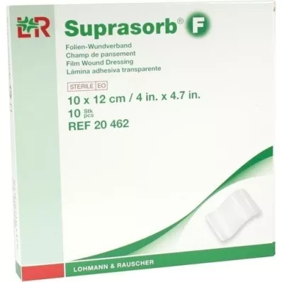 SUPRASORB F Folie sårbandasje 10x12 cm steril, 10 stk