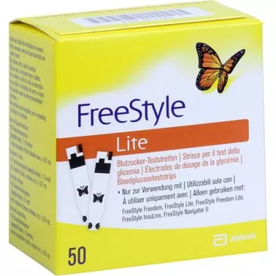 FREESTYLE Lite teststrimler uten koding, 50 stk FREESTYLE Lite teststrimler uten koding, 50 stk