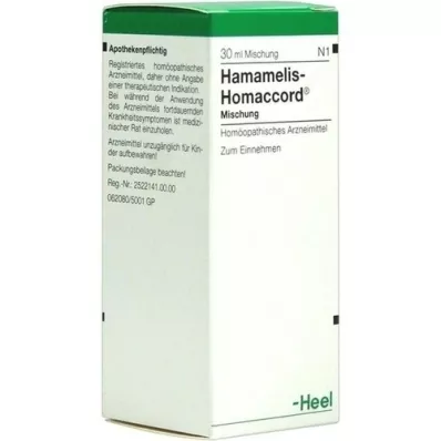 HAMAMELIS HOMACCORD Dråper, 30 ml HAMAMELIS HOMACCORD Dråper, 30 ml