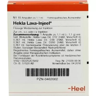 HEKLA LAVA Injeel ampuller, 10 stk HEKLA LAVA Injeel ampuller, 10 stk