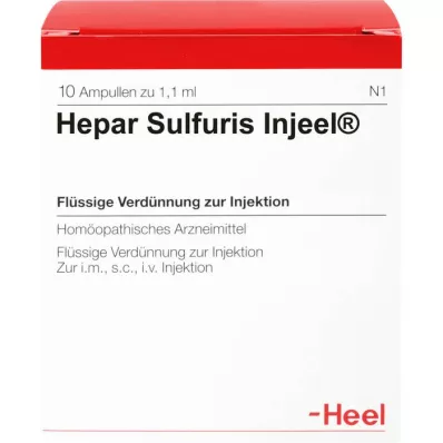 HEPAR SULFURIS INJEEL Ampuller, 10 stk HEPAR SULFURIS INJEEL Ampuller, 10 stk