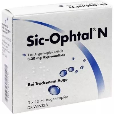 SIC OPHTAL N øyedråper, 3X10 ml SIC OPHTAL N øyedråper, 3X10 ml