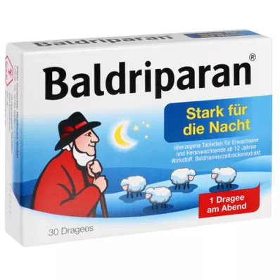 BALDRIPARAN Tab. kraftig belagt for natten, 30 stk