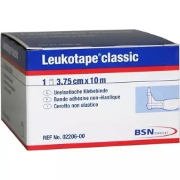 LEUKOTAPE Classic 3,75 cmx10 m hvit, 1 stk