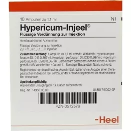 HYPERICUM INJEEL Ampuller, 10 stk