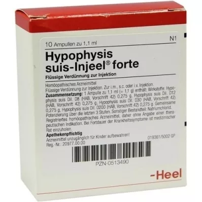 HYPOPHYSIS SUIS Injeel forte ampuller, 10 stk HYPOPHYSIS SUIS Injeel forte ampuller, 10 stk