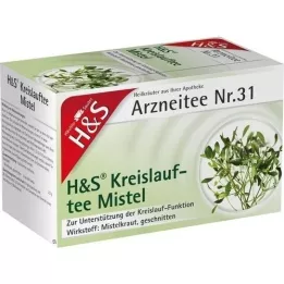 H&amp;S Circulation Tea Misteltein Filterpose, 20X2,0 g