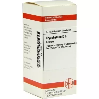 BRYOPHYLLUM D 6 tabletter, 80 stk BRYOPHYLLUM D 6 tabletter, 80 stk
