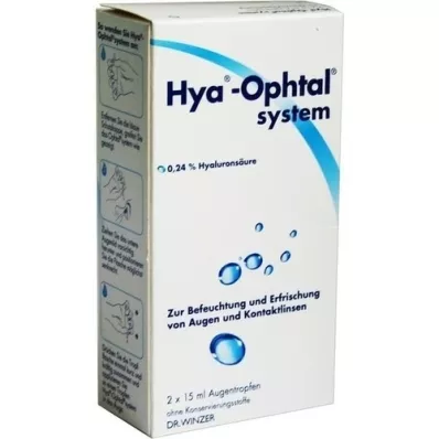 HYA-OPHTAL system øyedråper, 2X15 ml