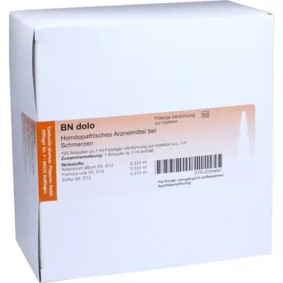BN dolo ampuller, 10x10 stk