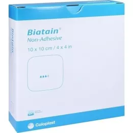 BIATAIN Skumbandasje 10x10 cm ikke-klebende, 10 stk