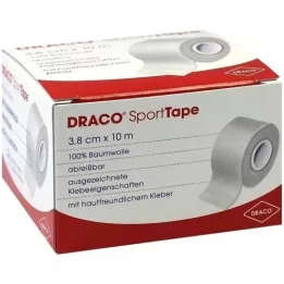 DRACO TAPEVERBAND 3,8 cmx10 m hvit, 1 stk