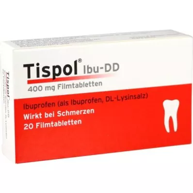 TISPOL Ibu DD filmdrasjerte tabletter, 20 stk TISPOL Ibu DD filmdrasjerte tabletter, 20 stk