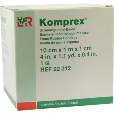 KOMPREX Skumgummibandasje 10 cmx1 m tykkelse 1 cm, 1 stk KOMPREX Skumgummibandasje 10 cmx1 m tykkelse 1 cm, 1 stk