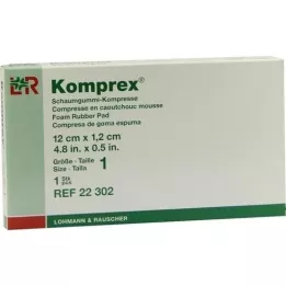 KOMPREX Skumgummi kompr. størrelse 1 nyrepass, 1 stk