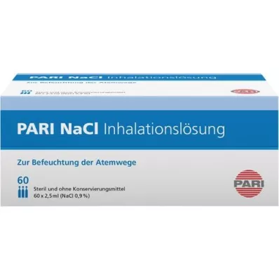 PARI Ampuller med NaCl inhalasjonsløsning, 60X2,5 ml PARI Ampuller med NaCl inhalasjonsløsning, 60X2,5 ml