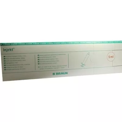 INJEKT Solo sprøyte 5 ml LL sentrisk PVC-fri, 100X5 ml INJEKT Solo sprøyte 5 ml LL sentrisk PVC-fri, 100X5 ml