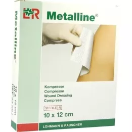 METALLINE Komprimerer 10x12 cm steril, 10 stk